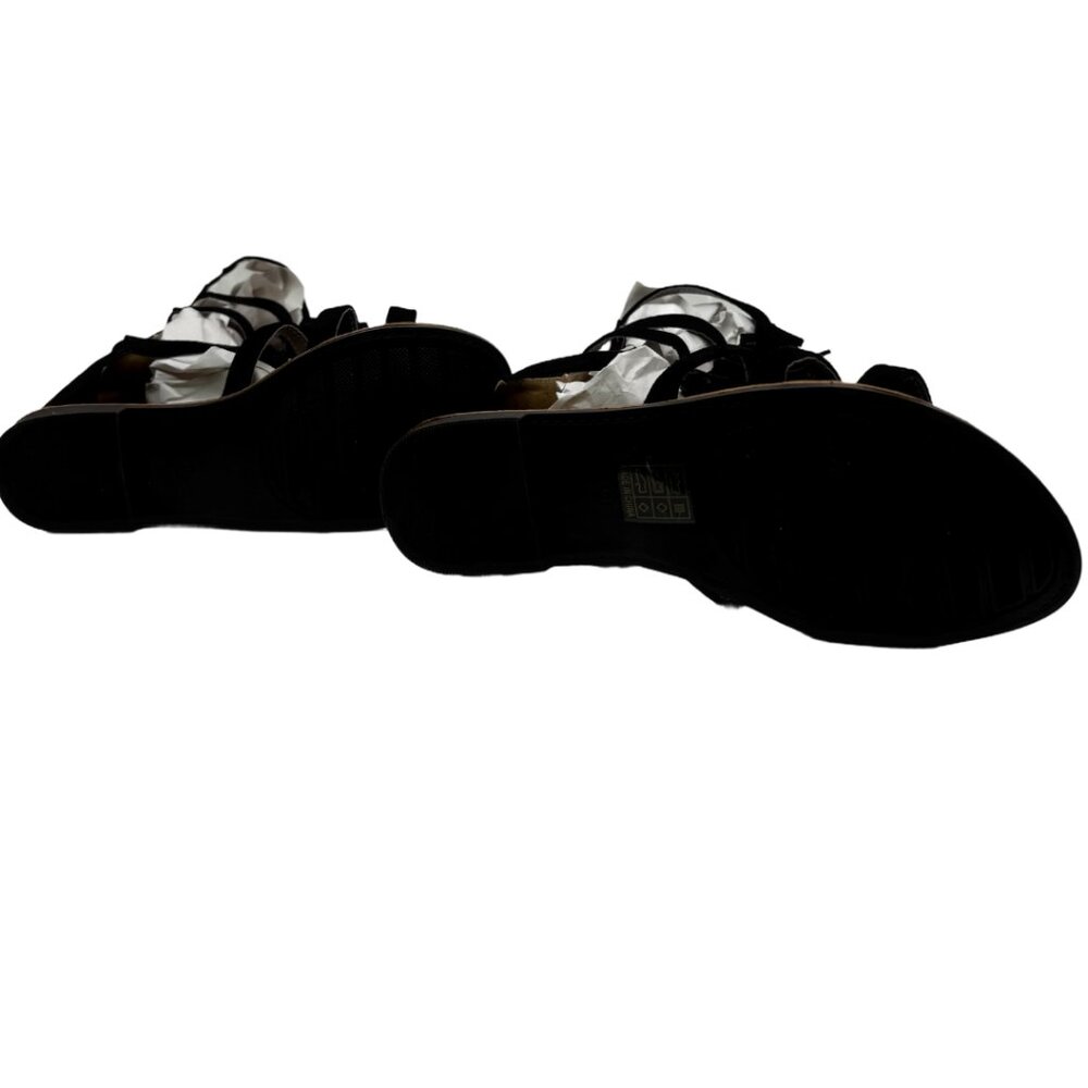 Women's Black Gladiator Strap Sandals Size 40 - Picture 4 of 4